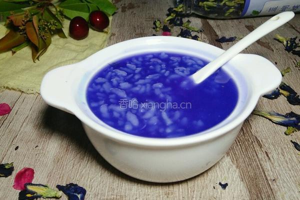 蓝蝴蝶米粥的做法图解6