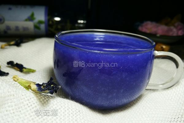 蝶豆花山药汁的做法图解8
