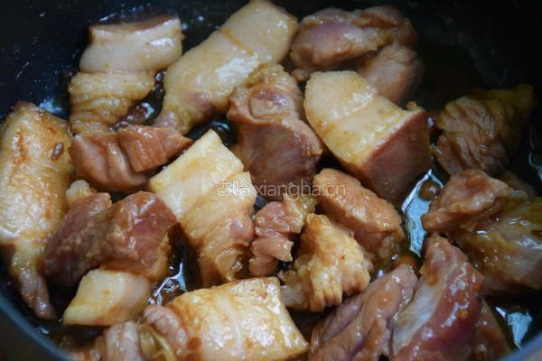 南瓜烧肉（黄豆酱版）的做法图解3