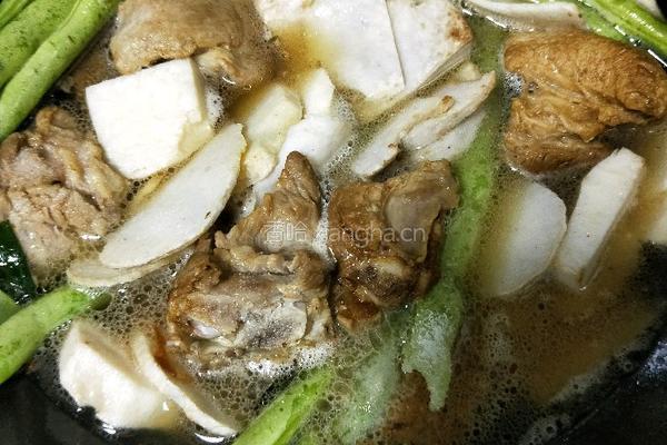 芋头豆角炖排骨的做法图解14