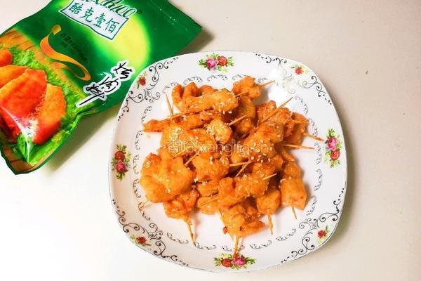 白芝麻牙签肉的做法图解14