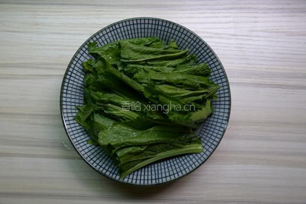 春菜炒肉的做法图解1