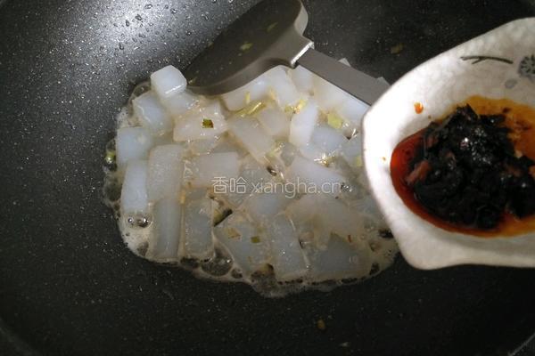 蒜薹煎凉粉的做法图解5