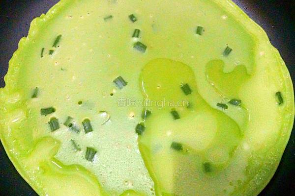 芹叶鸡蛋饼的做法图解7