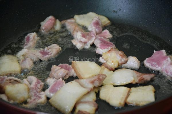 娃娃菜炒肉的做法图解5