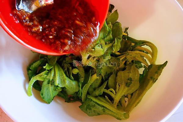 陈醋蒜蓉拌冰菜的做法图解8