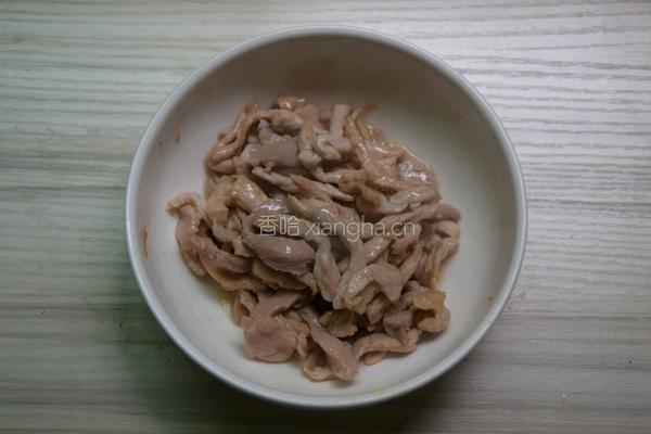 胡萝卜炒肉丝的做法图解4