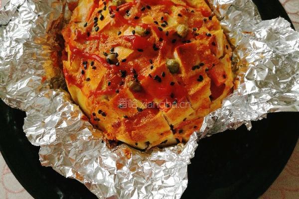 芝士烤菠萝式馒头的做法图解5