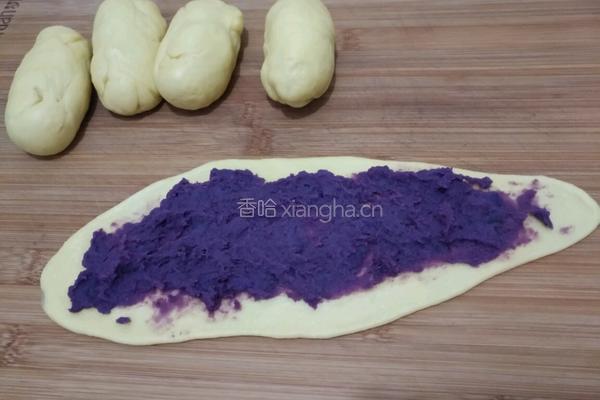 紫薯泥面包卷的做法图解6