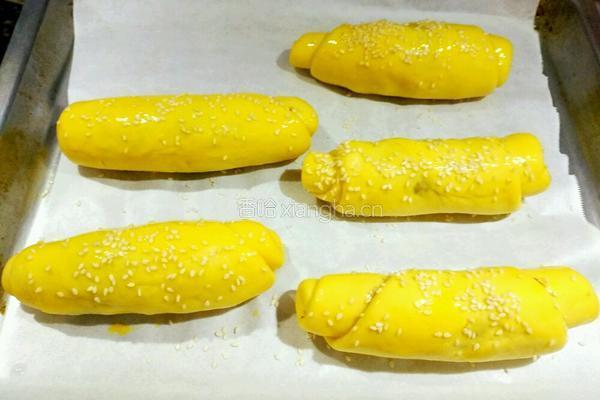 紫薯泥面包卷的做法图解7
