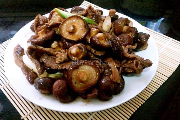 香菇炒肉的做法图解4