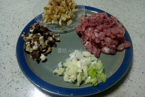 肉末榨菜香菇蒸豆腐的做法图解5