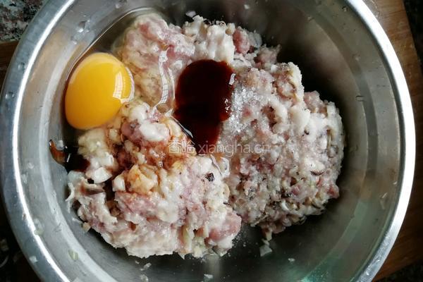 猪肉馅艾糍的做法图解3