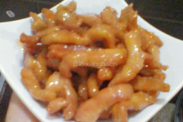 糖醋瘦肉的做法图解7