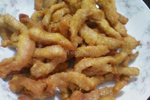 糖醋瘦肉的做法图解5