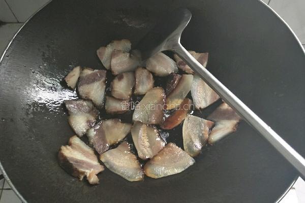 腊肉炒四季豆的做法图解5