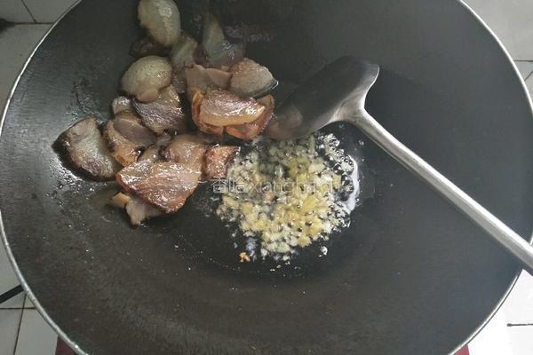 腊肉炒四季豆的做法图解6