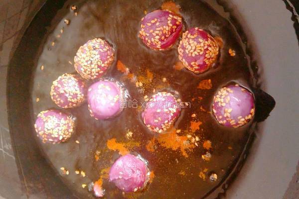 香甜紫薯球（18个月宝宝辅食）的做法图解13