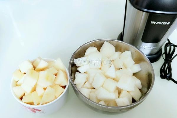 苹果雪梨汁的做法图解1