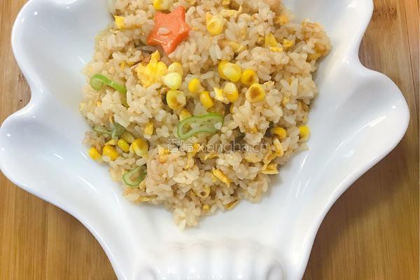 玉米蛋烧饭的做法图解3