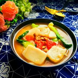 番茄肉丝煮年糕的做法[图]