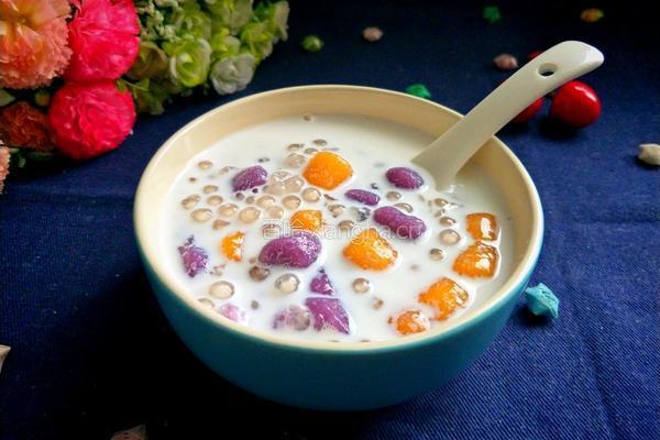西米牛奶煮芋圆的做法图解17