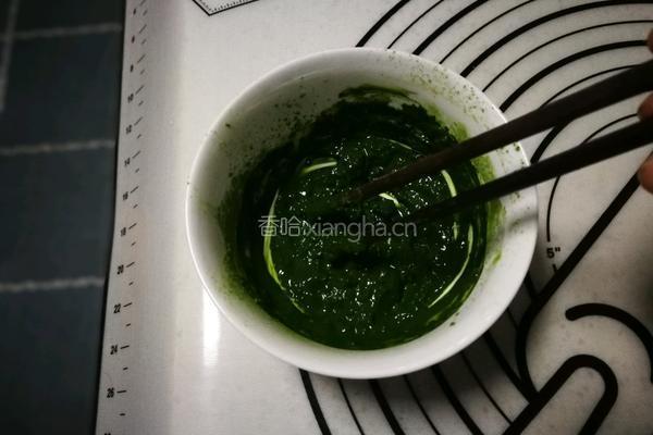 蜜豆椰蓉抹茶吐司的做法图解4