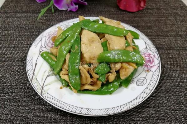 荷兰豆炒鸡胸肉的做法图解10
