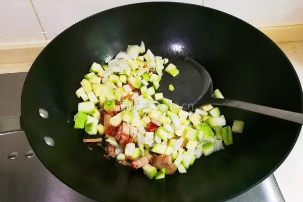 樱桃肉咸肉菜饭的做法图解7