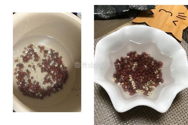 燕麦红豆奶粥的做法图解2