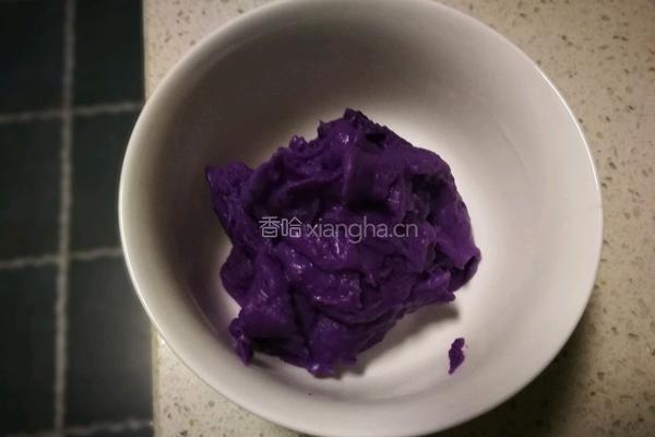 紫薯椰蓉排包的做法图解3