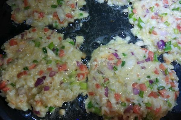 米饭煎饼的做法图解9