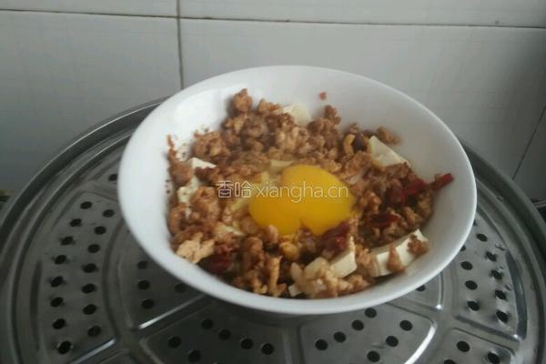 鸡蛋蒸豆腐的做法图解8