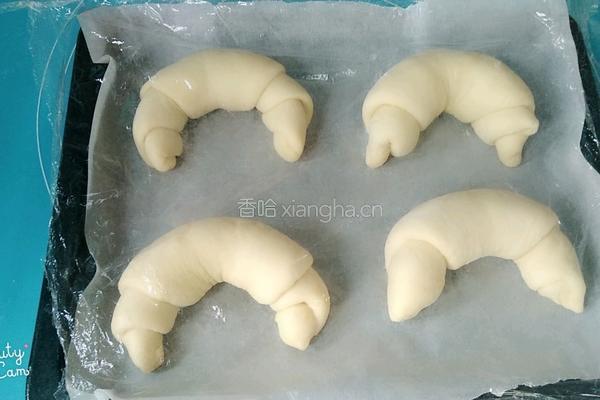 牛角豆沙餐包的做法图解12