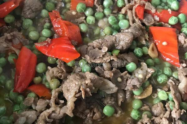 豌豆炒牛肉的做法图解8