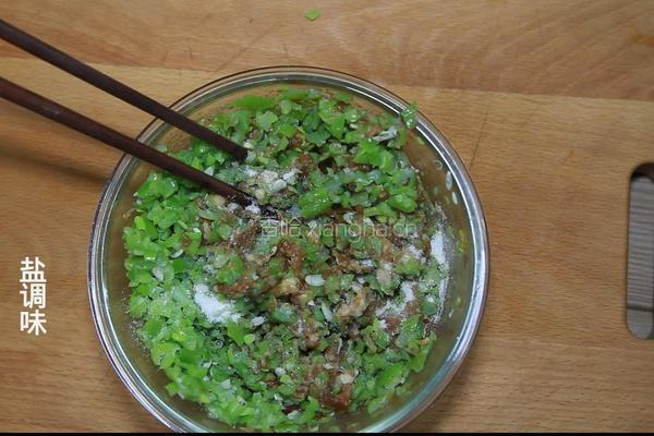 豆角肉末包子的做法图解7