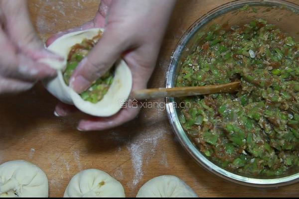 豆角肉末包子的做法图解13