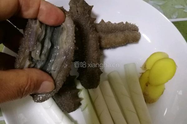 葱爆海参的做法图解3