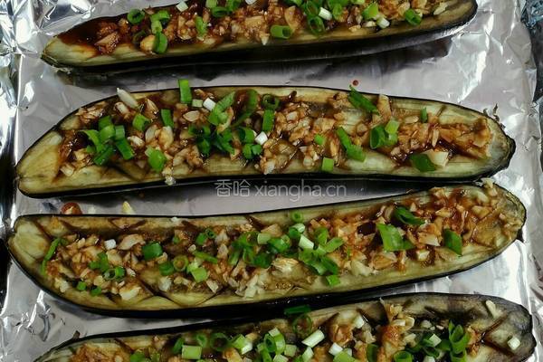 蒜香烤茄子的做法图解9