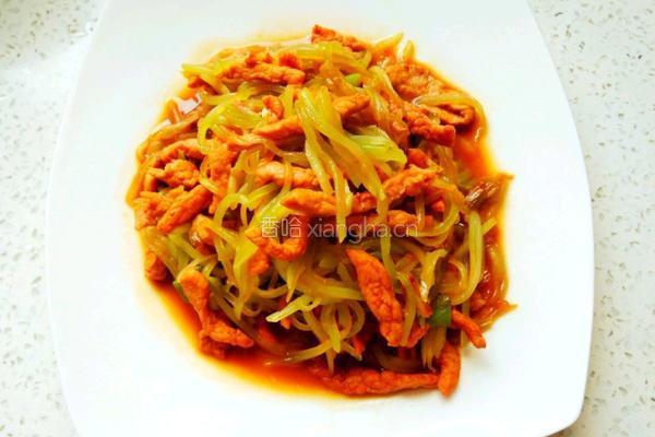 莴笋炒肉丝的做法图解8