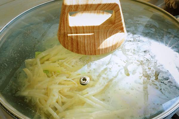 葱香土豆丝饼的做法图解7