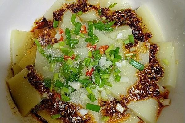 小葱拌豆腐的做法图解4