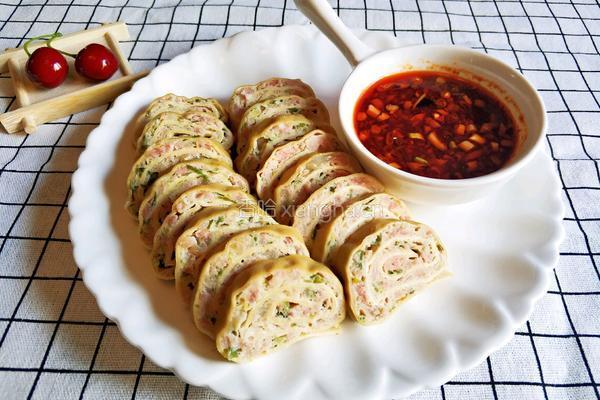 豆腐皮蒸肉卷的做法图解12