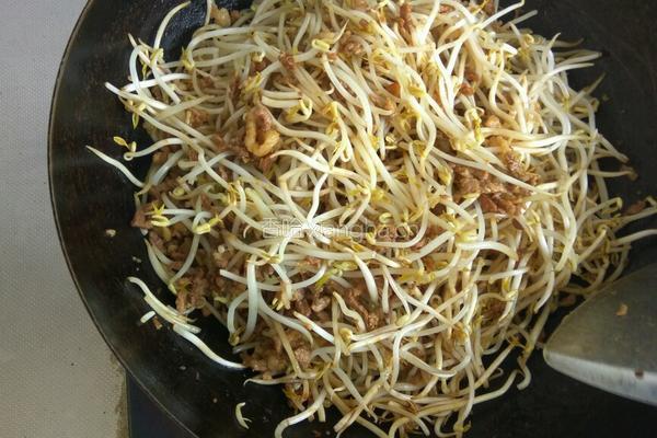 豆芽肉丝焖饼的做法图解3