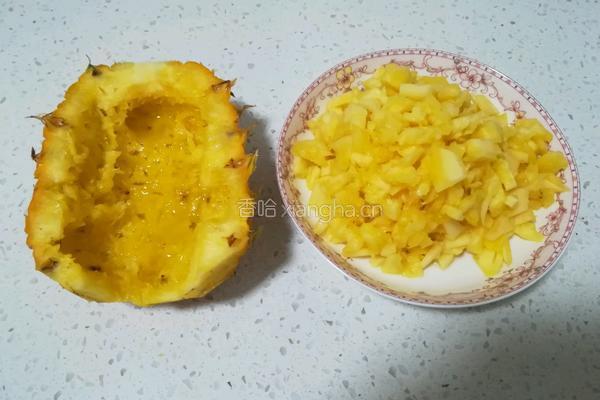 菠萝炒饭的做法图解3