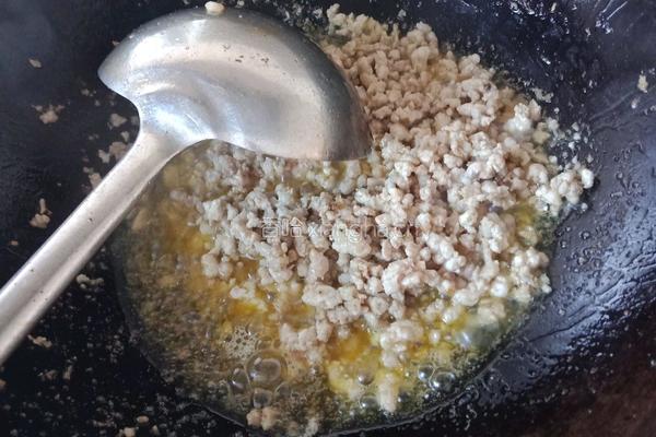 肉末豆丁的做法图解3