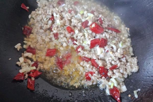 烧肉沫豆丁的做法图解4