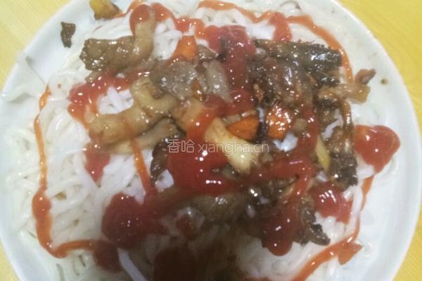 小香菇番茄酱面的做法图解7