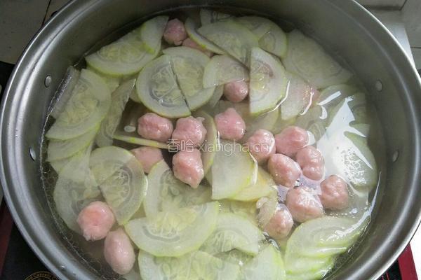 节瓜肉丸汤的做法图解5