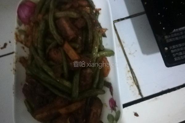 干煸排骨豆角土豆条的做法图解8